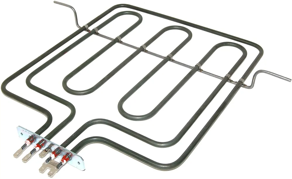 Air heating elements for kitchen appliances